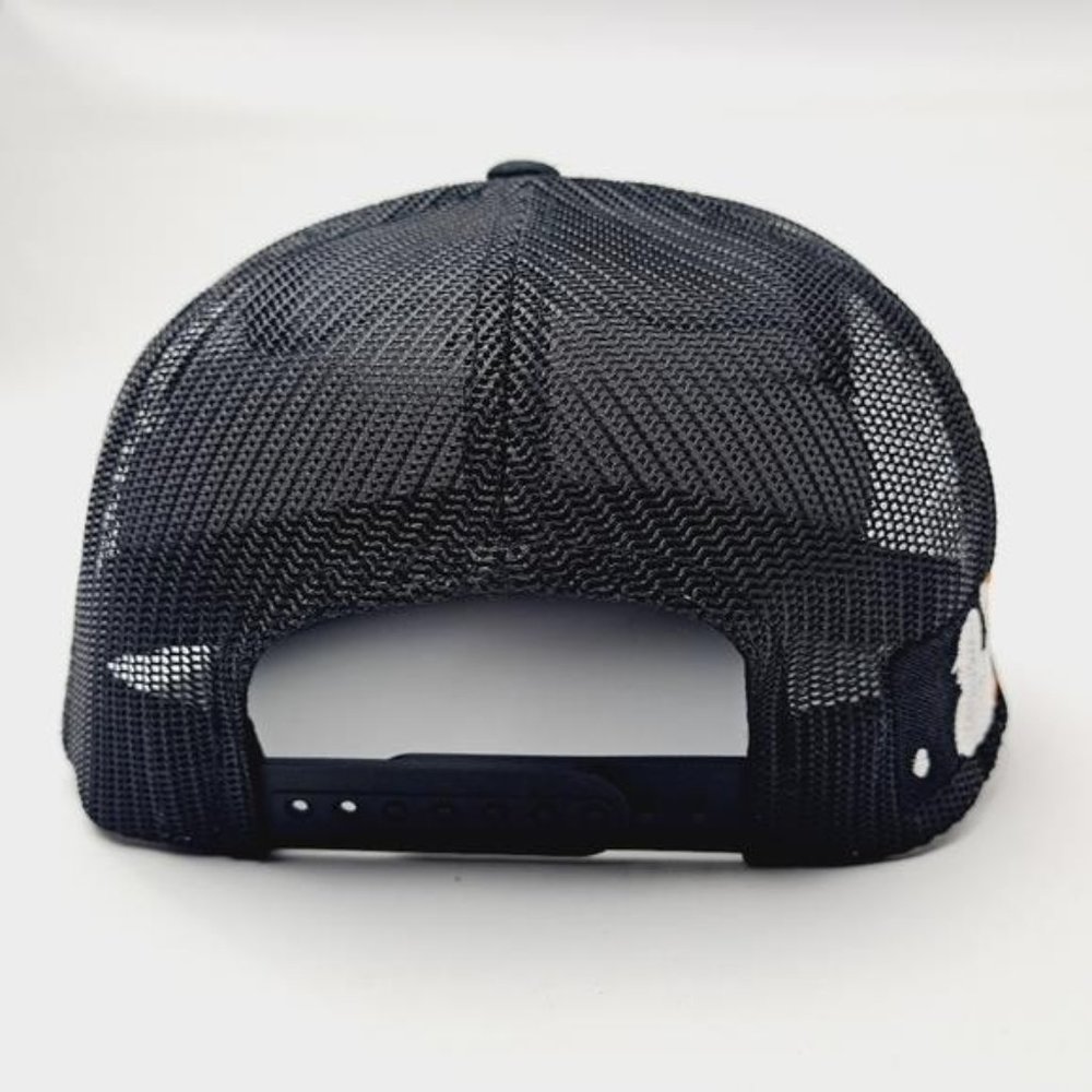 Baltimore Orioles Flat Bill Trucker Mesh Snapback Cap Hat Black Baseball Sports - Picture 2 of 5